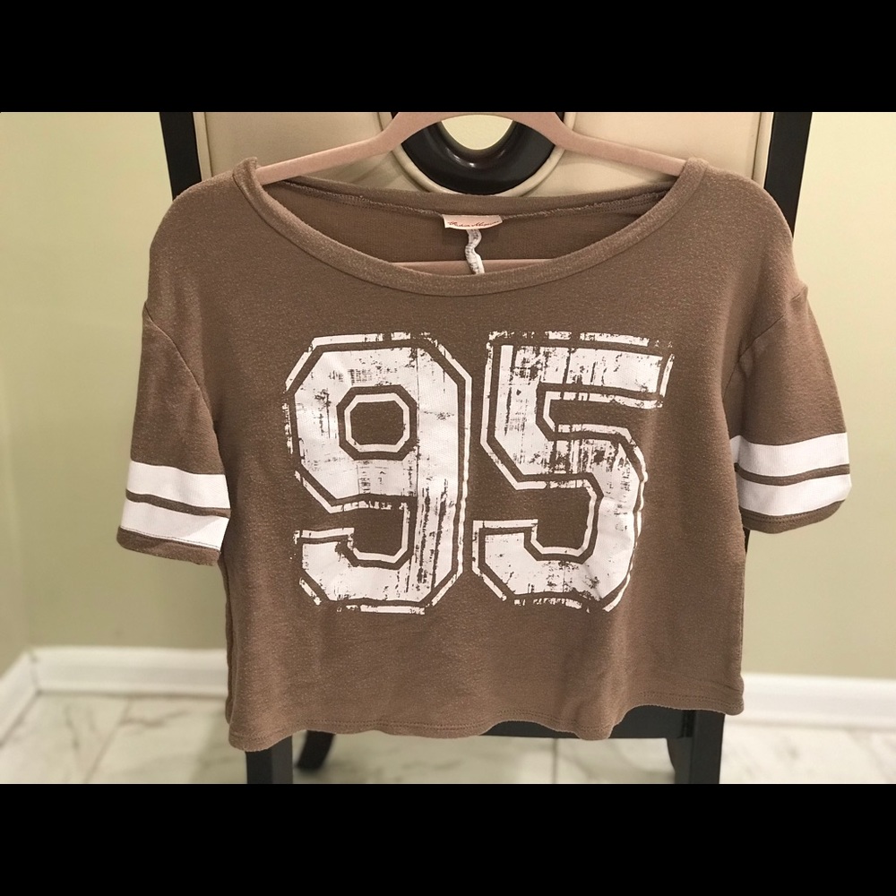 Faded Jersey crop top